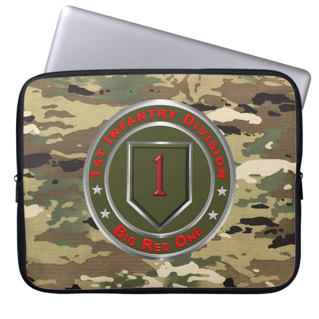 1e infanteriedivisie laptop sleeve (Voorkant)