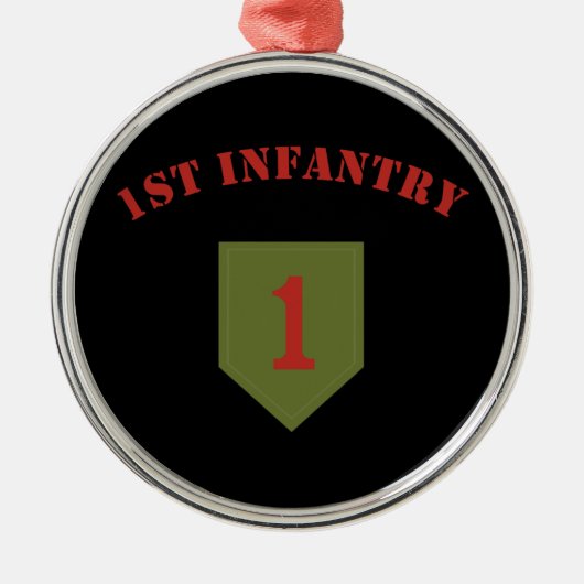 1e infanteriedivisie metalen ornament (Voorkant)