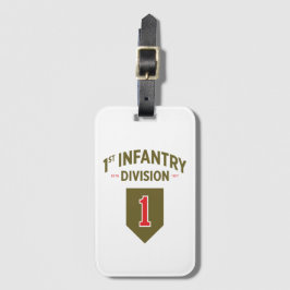 1e infanteriedivisie Militaire Verenigde Staten Bagagelabel