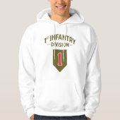 1e infanteriedivisie Militaire Verenigde Staten Hoodie (Voorkant)