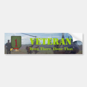 1e infanteriedivisie naam oorlog veto bumper stick bumpersticker