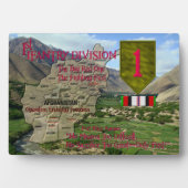 1e infanteriedivisie OEF Veteraanplaque Fotoplaat (voorkant)