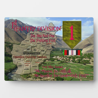 1e infanteriedivisie OEF Veteraanplaque Fotoplaat