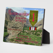 1e infanteriedivisie OEF Veteraanplaque Fotoplaat (Zijkant)