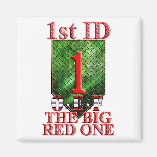 1e infanteriedivisie OEF VETERAN Magneet (Voorkant)