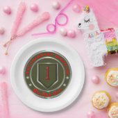 1e infanteriedivisie papieren bordje (Feest)