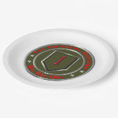 1e infanteriedivisie papieren bordje (Gekanteld)