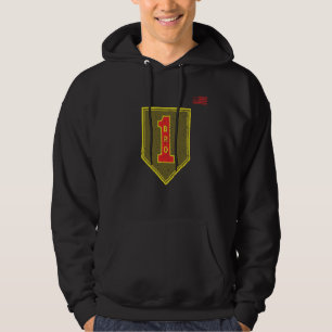 1e Infanteriedivisie Patch Big Red One noodlijdend Hoodie