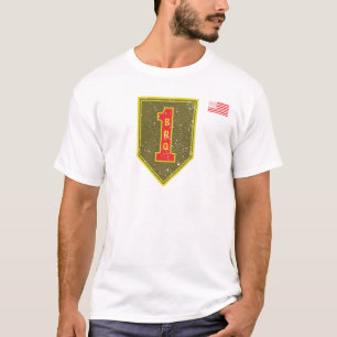 1e Infanteriedivisie Patch Big Red One noodlijdend T-shirt