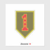 1e Infanteriedivisie Patch Big Red One Sticker (Vel)