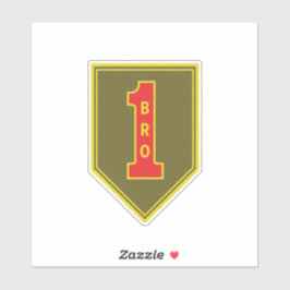 1e Infanteriedivisie Patch Big Red One Sticker