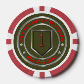1e infanteriedivisie poker chips (Voorkant)