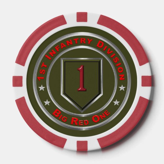 1e infanteriedivisie poker chips (Voorkant)