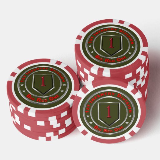1e infanteriedivisie poker chips (Opstapeling)