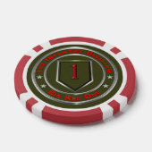 1e infanteriedivisie poker chips (Enkel)
