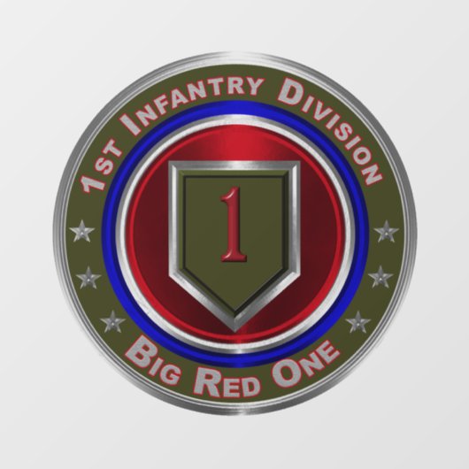 1e infanteriedivisie raamsticker (Vel)