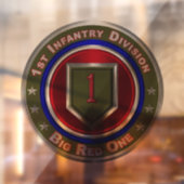 1e infanteriedivisie raamsticker (Vel 2)