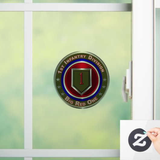 1e infanteriedivisie raamsticker (Huis)