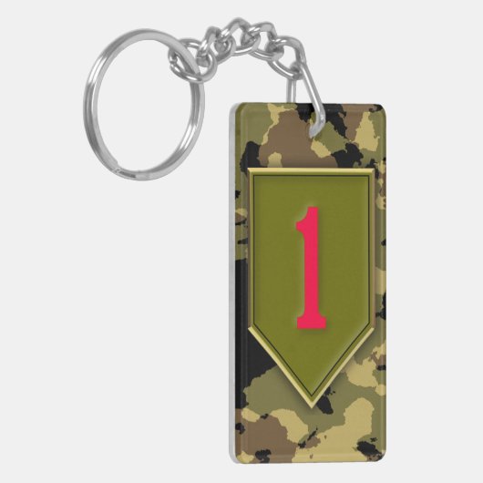 1e infanteriedivisie sleutelhanger (Voorkant Links)