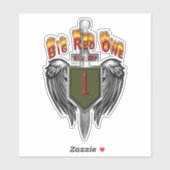 1e infanteriedivisie sticker (Vel)