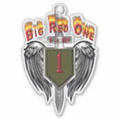 1e infanteriedivisie sticker (Voorkant)