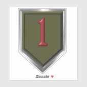 1e infanteriedivisie sticker (Vel)
