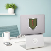 1e infanteriedivisie sticker (Laptop op bureau)