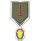 1e infanteriedivisie sticker (Voorkant)