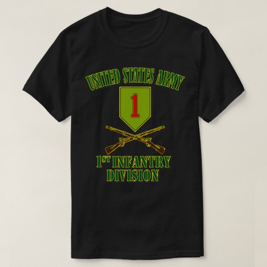 1e infanteriedivisie t-shirt (Design voorkant)