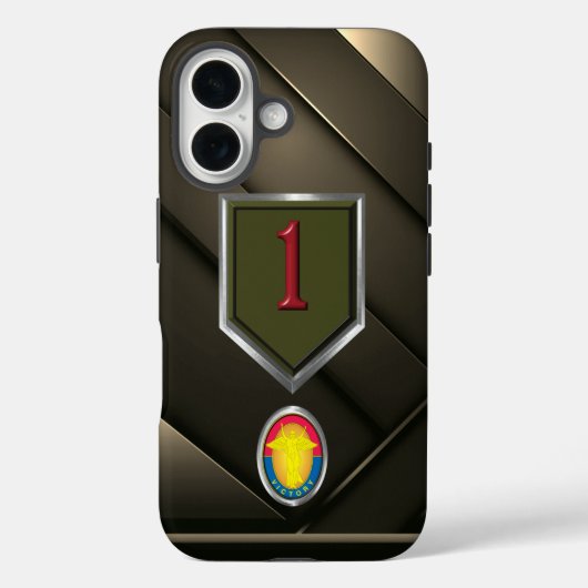 1e infanteriedivisie Veteraan Case-Mate iPhone Case (Achterkant)