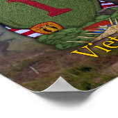 1e Infanteriedivisie Vietnam oorlogspatroon Poster (Hoek)