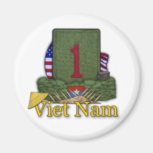 1e infanteriedivisie vietnam veteranen oorlog vete magneet