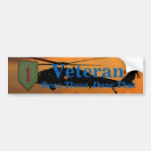 1e Infanteriegrote rode 1 LRRPS veterans Veters pa Bumpersticker (Voorkant)