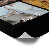 1e jaar foto verjaardag cadeau kalender 12 maanden poster (Hoek)