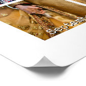 1e jaar foto verjaardag cadeau kalender 12 maanden poster (Hoek)