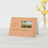 1e jaar Jubileum na Kaart van hartchirurgie (Gele Bloem)