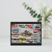 1e jaarlijkse buffelrekening Corvette Show Briefkaart (Staand voorkant)