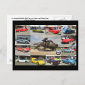 1e jaarlijkse buffelrekening Corvette Show Briefkaart (Voorkant / Achterkant)