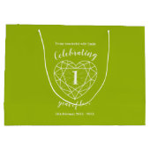 1e Jubileum 1 jaar liefde Peridot op maat Groot Cadeauzakje (Achterkant)