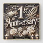 1e Jubileum Feest van liefde en saamhorigheid Vierkante Klok (Voorkant)