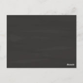 1e Jubileum Gift Chalk Hearts Briefkaart (Achterkant)