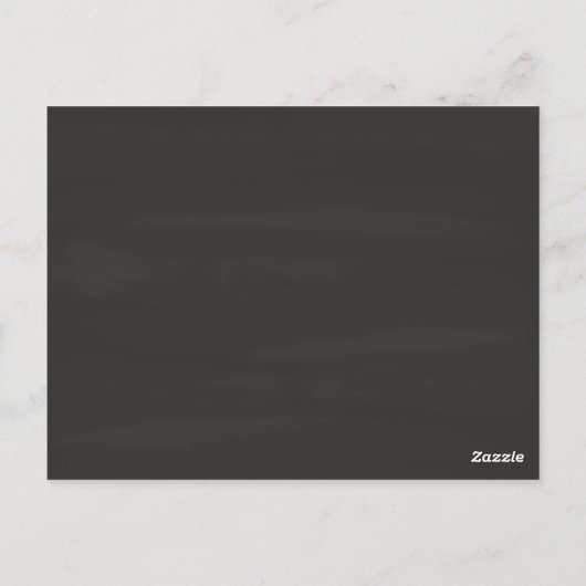 1e Jubileum Gift Chalk Hearts Briefkaart (Achterkant)