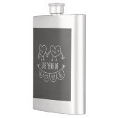 1e Jubileum Gift Chalk Hearts Classic Flask Flacon (Links)