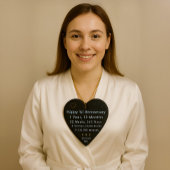 1e Jubileum hart Keramisch Ornament