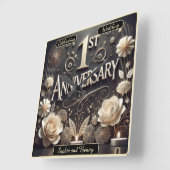 1e Jubileum: Liefde en Eenheid Vierkante Klok (Hoek)