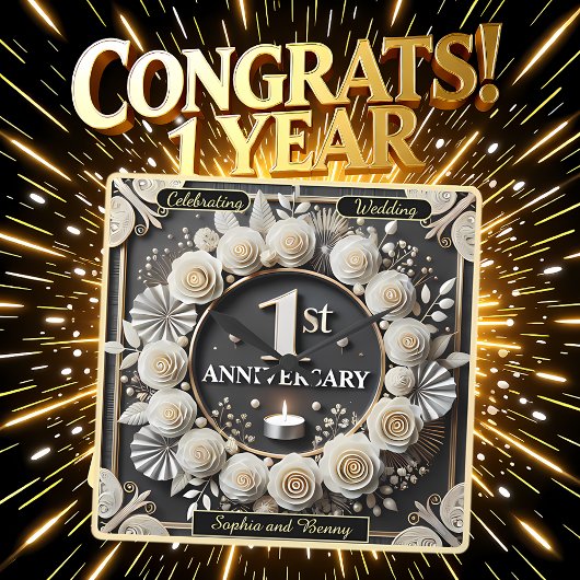 1e Jubileum speciale mijlpaal Vierkante Klok