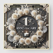 1e Jubileum speciale mijlpaal Vierkante Klok (Voorkant)