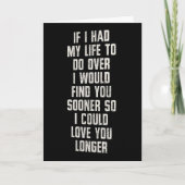 1e JUBILEUM WENS dat ik je eerder had ontmoet Kaart (Voorkant)