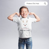 1e keer Broer Claus Wit Familie Kerstmis T-shirt