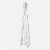 1e keer Grandma-roze bloemen Stropdas (Achterkant)